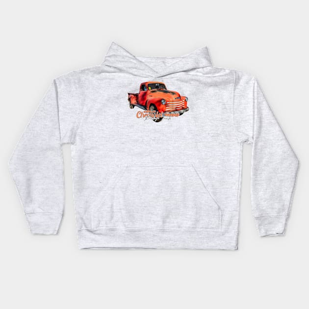 1952 Chevrolet 3100 Pickup Truck Kids Hoodie by Gestalt Imagery